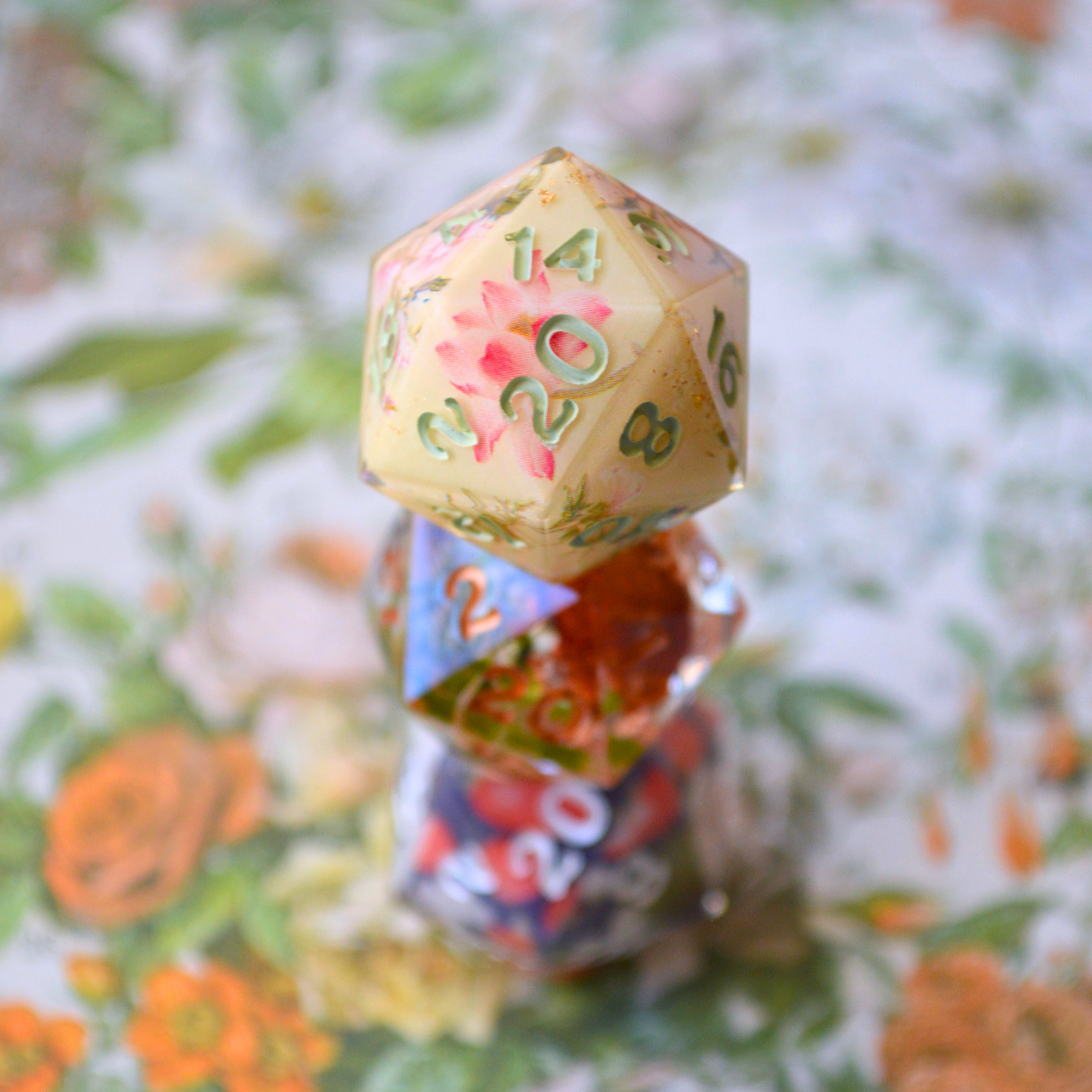 Floral d20s (3 Designs)