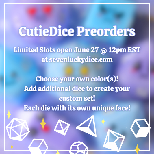 CutieDice Preorders