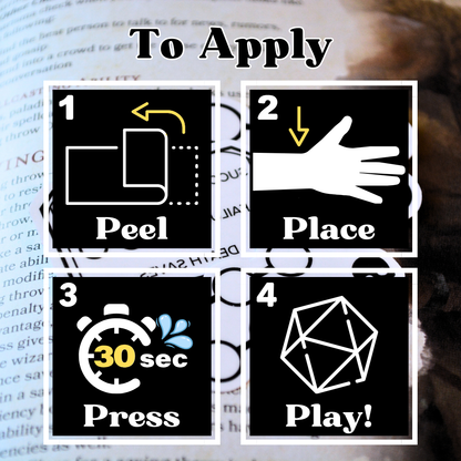 Death Save Temporary Tattoos