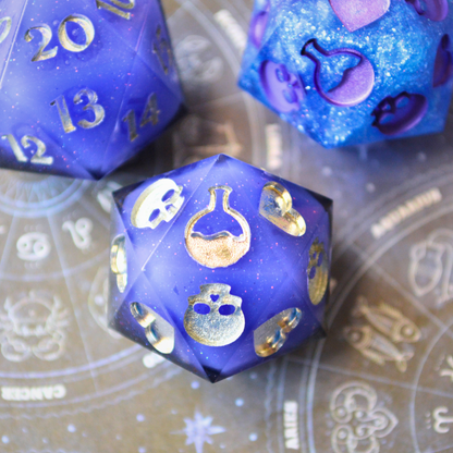 Spin Down and Death Save d20s (3 Designs)