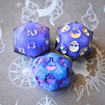 Spin Down and Death Save d20s (3 Designs)