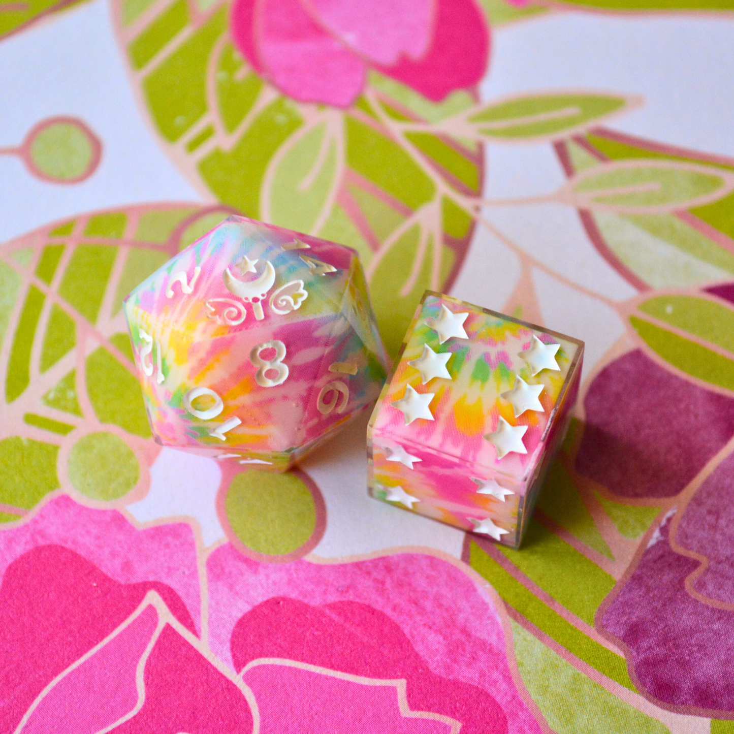 Pride-Dye d20/d6 Pair