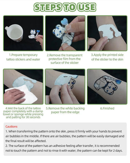 Death Save Temporary Tattoos