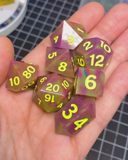 Unicorn Vomit (The Ugliest Dice Set EVER)