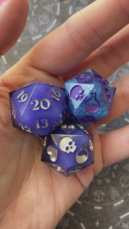 Spin Down and Death Save d20s (3 Designs)